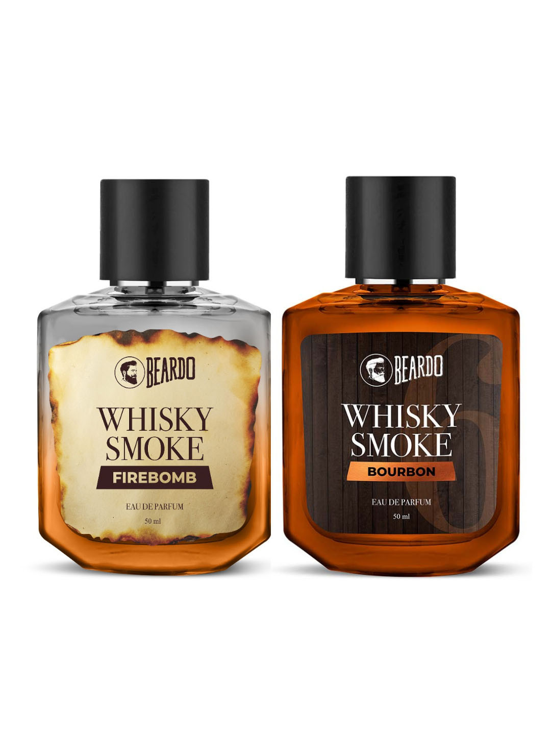 BEARDO Men Set of Whisky Smoke Firebomb & Bourbon Eau de Parfum - 50ml each
