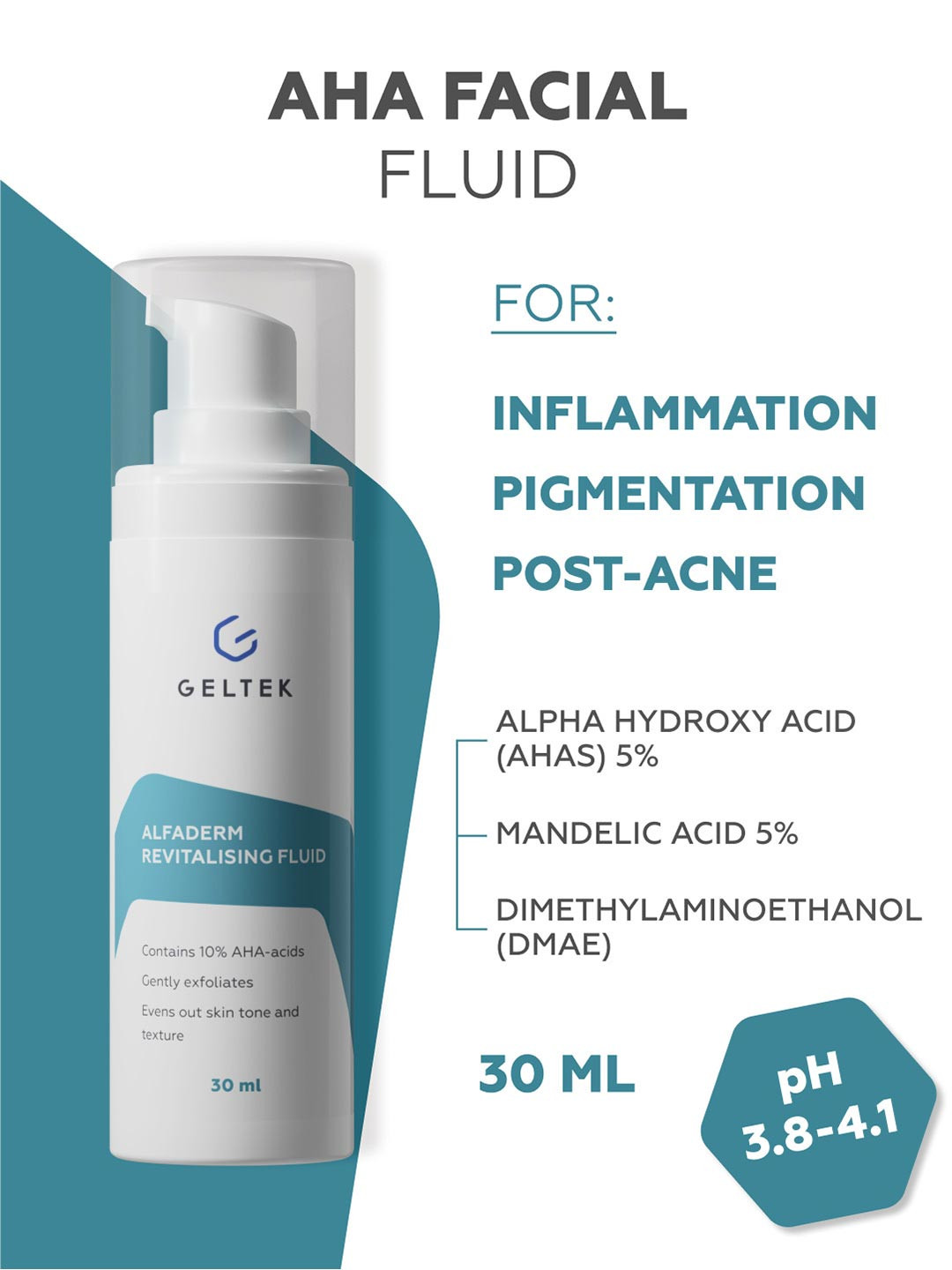 GELTEK Alfaderm Revitalising Fluid - 30 ml