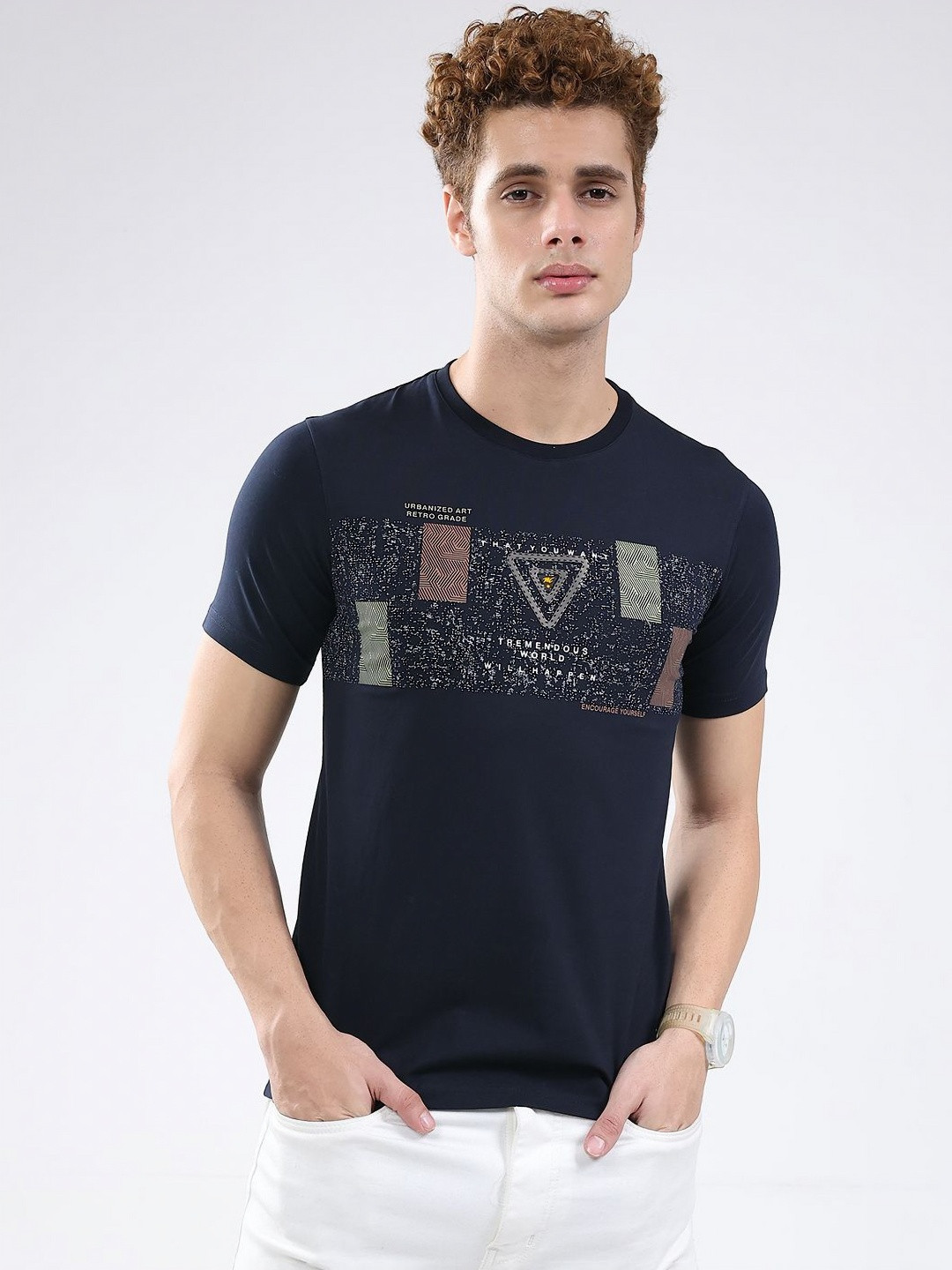 Monte Carlo Printed Round Neck T-shirt
