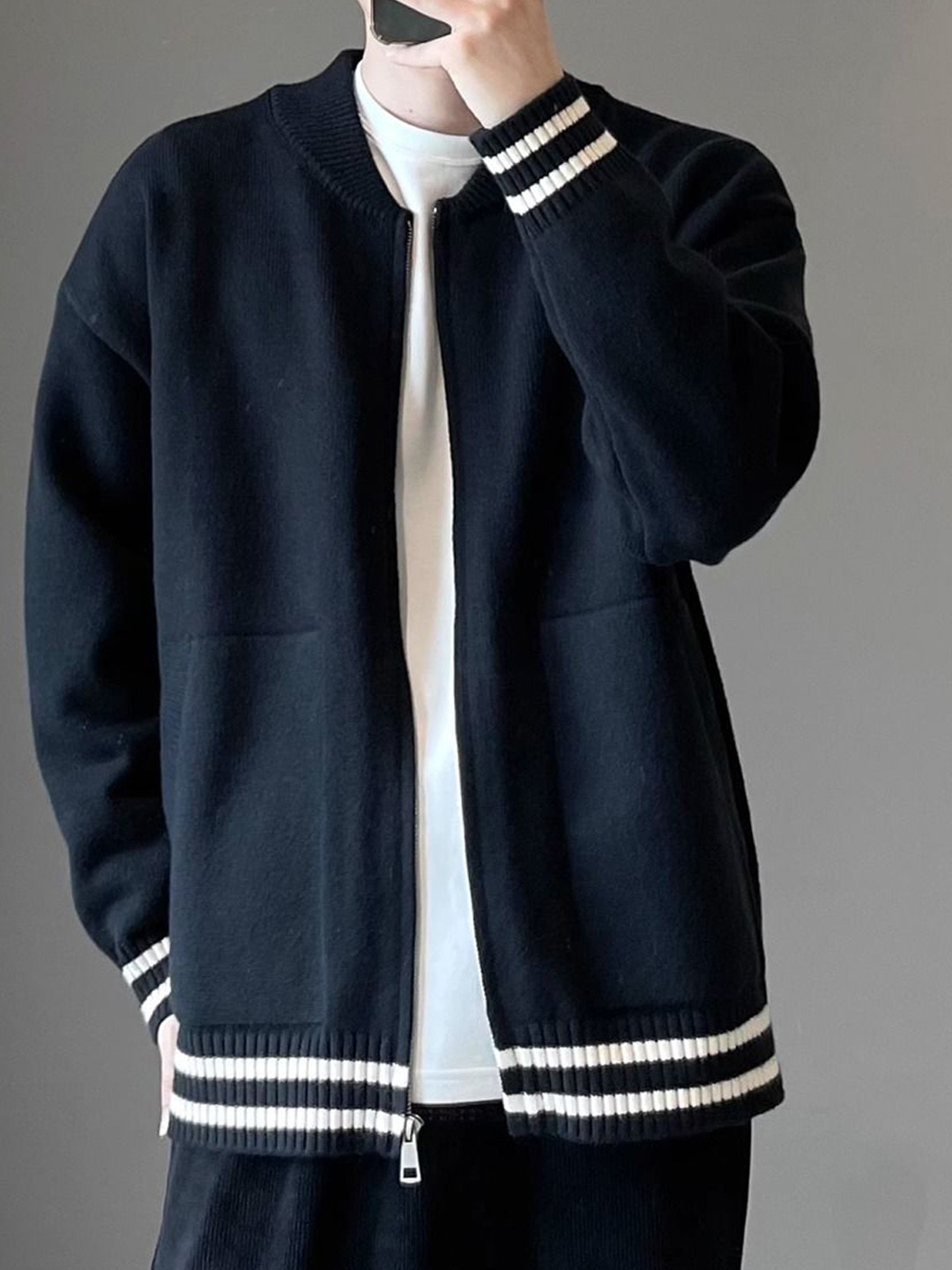 StyleCast Men Mandarin Collar Cape Jacket