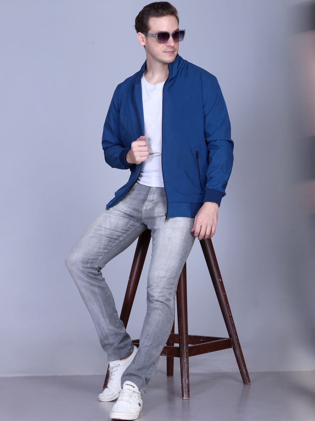 Roadster Men Water Resistant Mock Collared Jacket