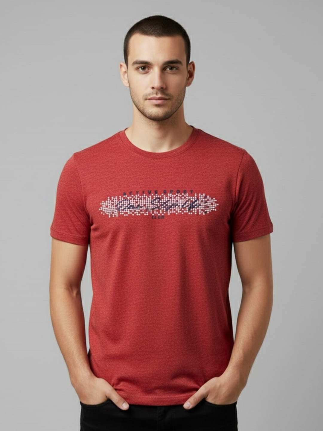 SANDPIPER Printed Round Neck T-shirt