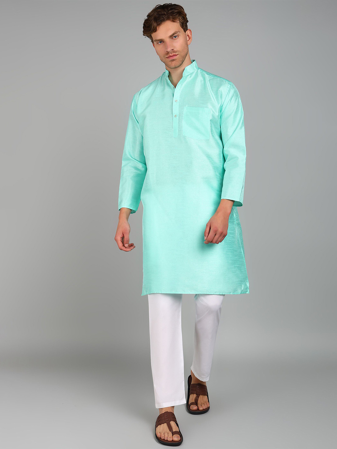 Ladies Haat Mandarin Collar Straight Kurta