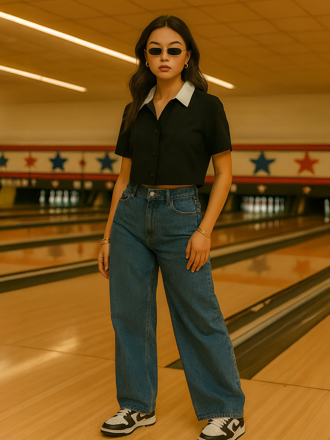 don't be basic Women Solid Spread Collar Cotton Casual Shirt