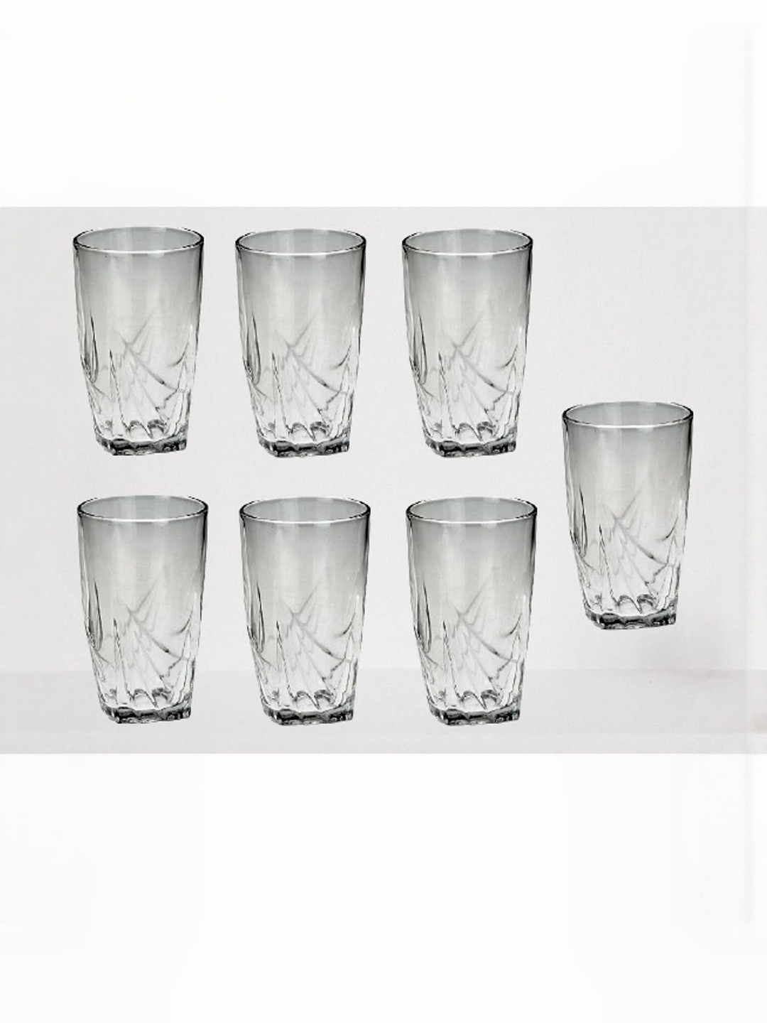 1ST TIME Transparent 7 Pieces Dishwasher Safe Cocktail Bar Glass - 130 ml