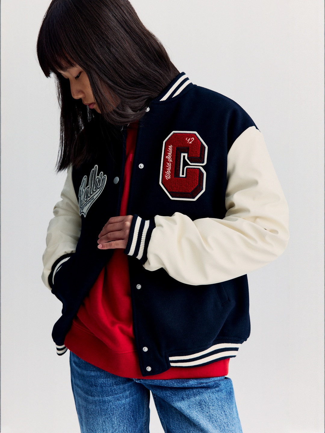 H&M Appliqud Baseball Jacket