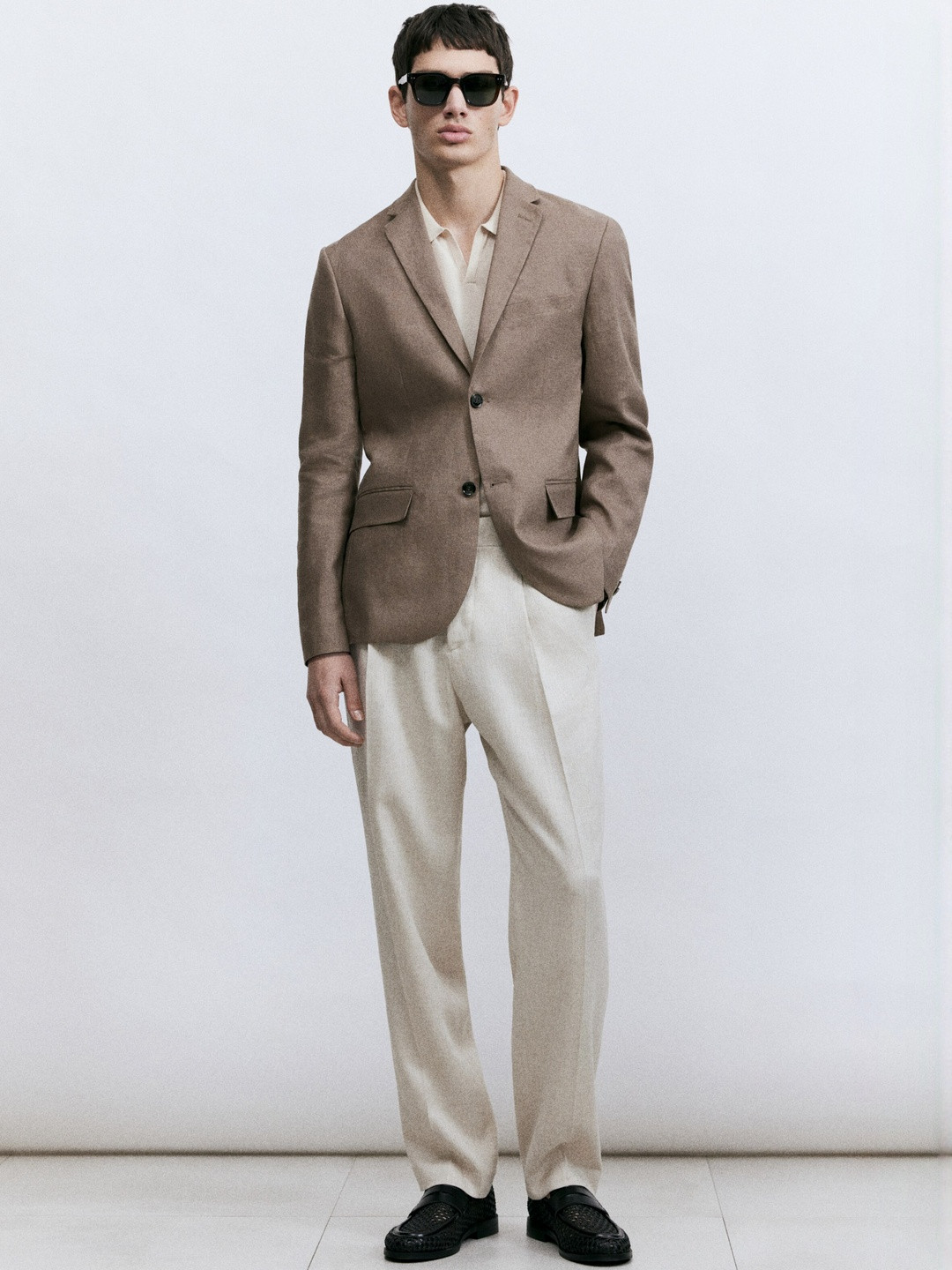 H&M Slim Fit Linen Jacket