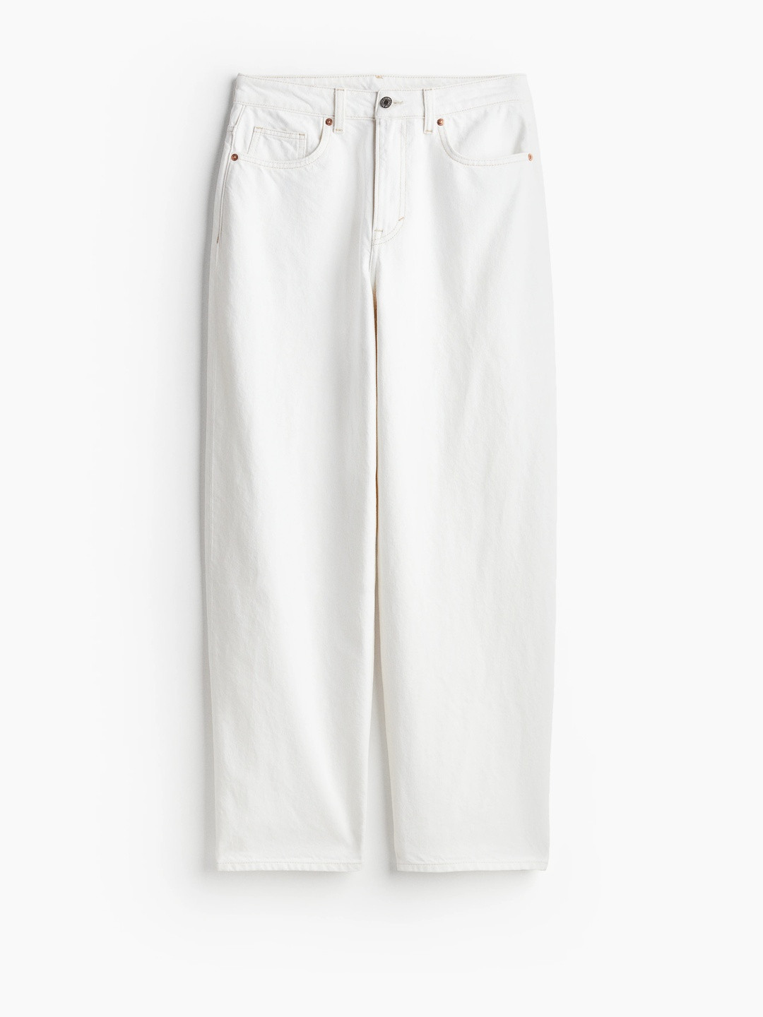 H&M Women Cotton Baggy High Jeans