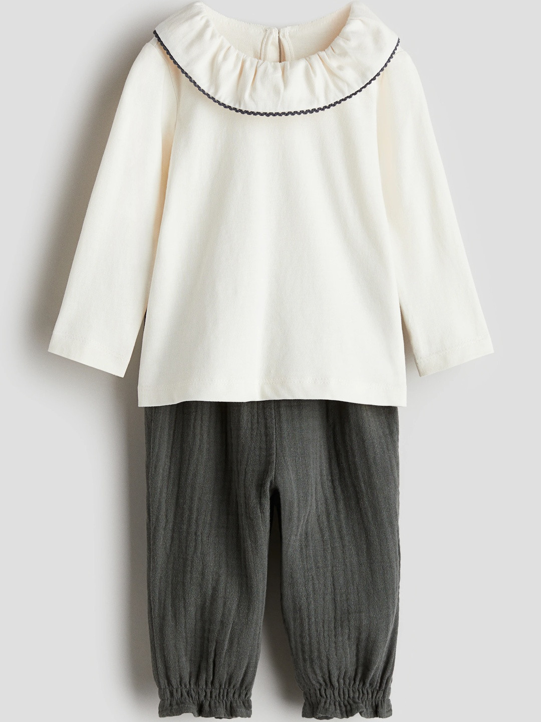 H&M Girls 2-Piece Blouse & Trousers Set