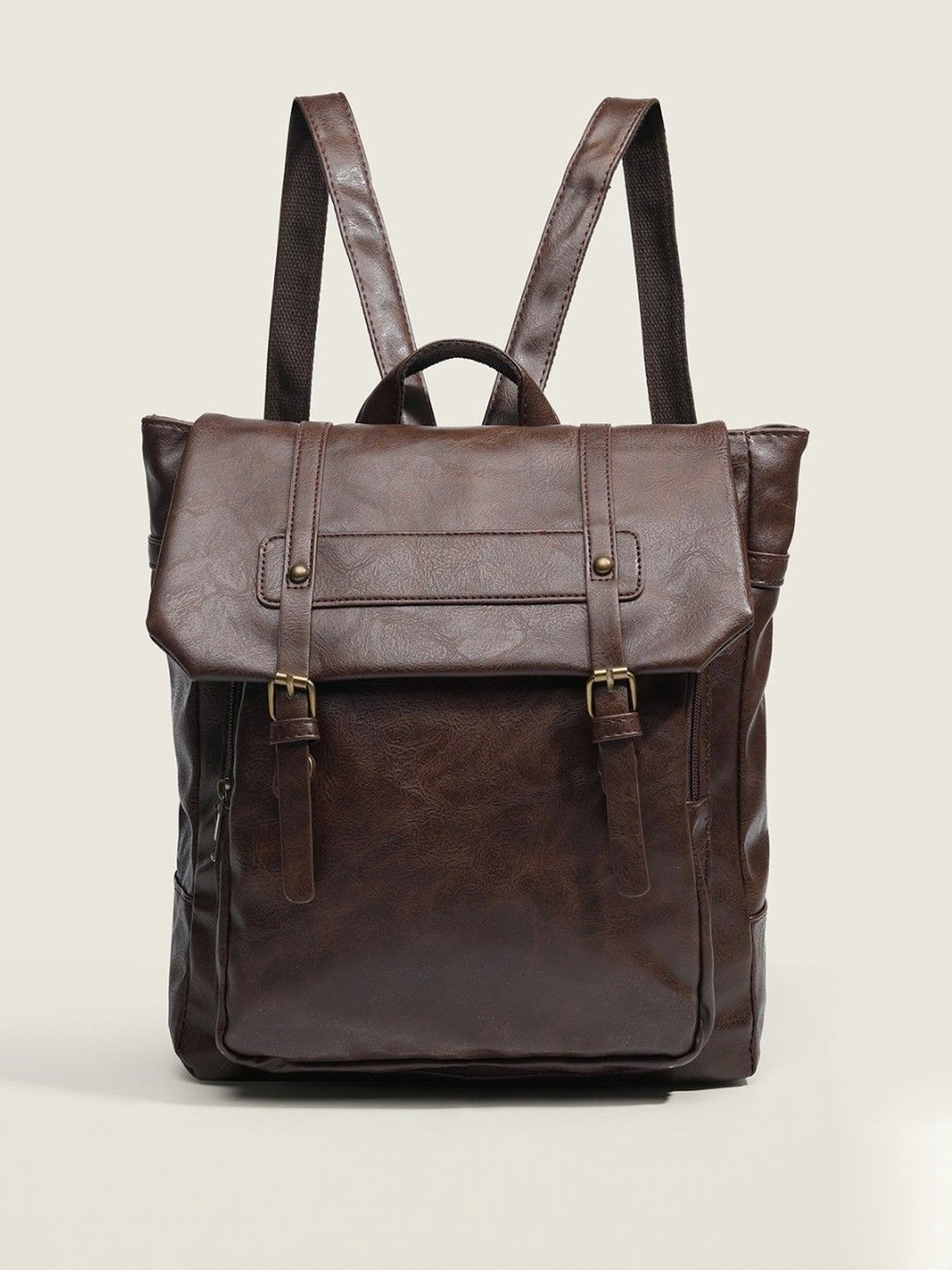 CORSICA Women Coffee Brown Large Solid Backpack