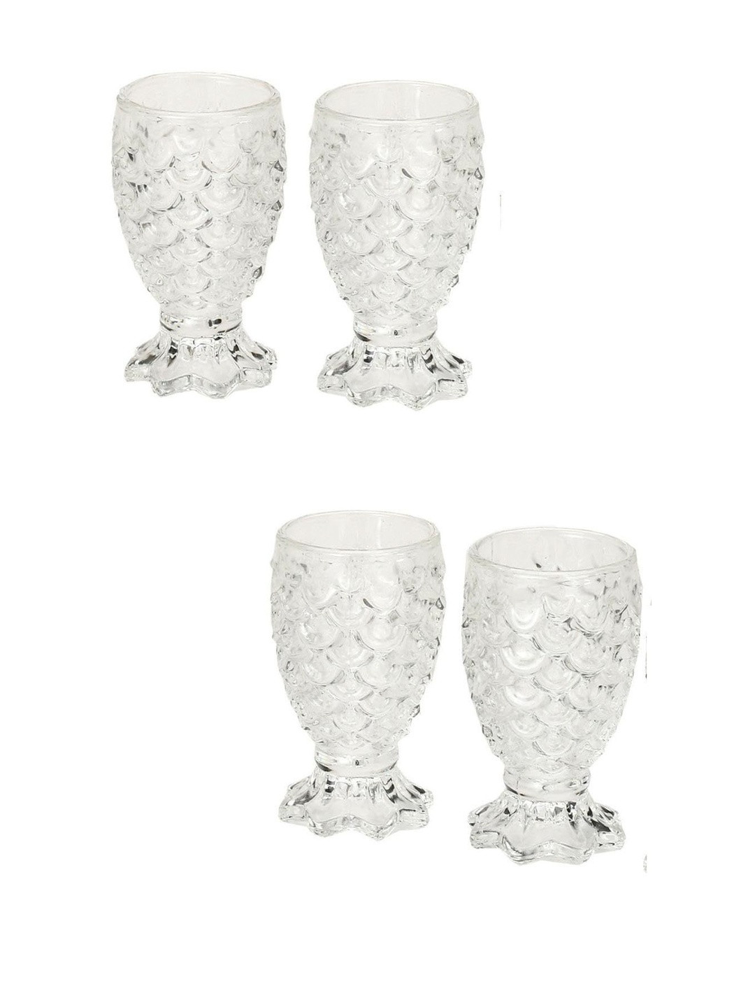 1ST TIME Transparent 4 Pieces Dishwasher Safe Cocktail Glass - 30 ml