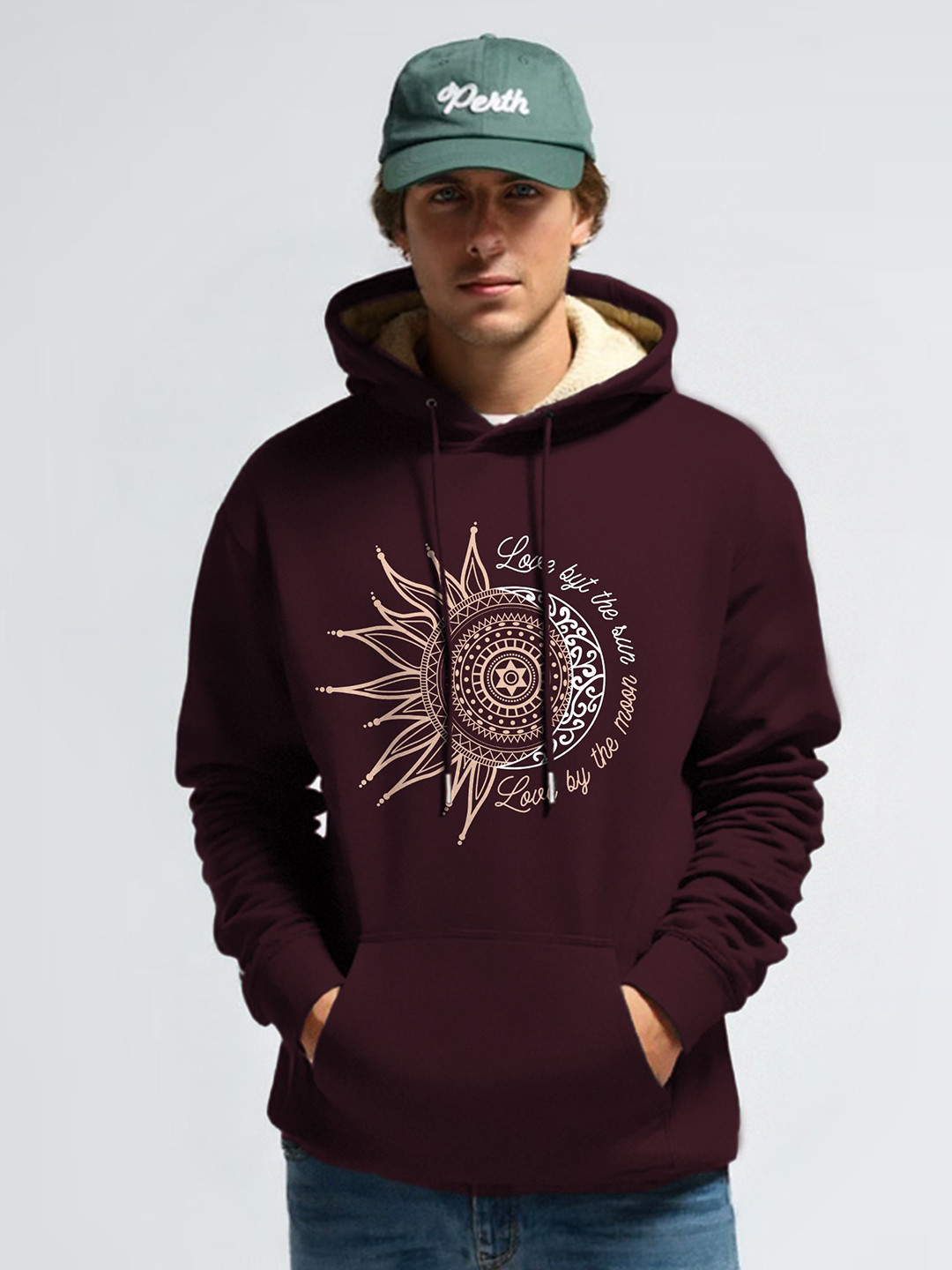 MaverIQ Men Graphic Printed Long Sleeves Hooded Regular Hoodie