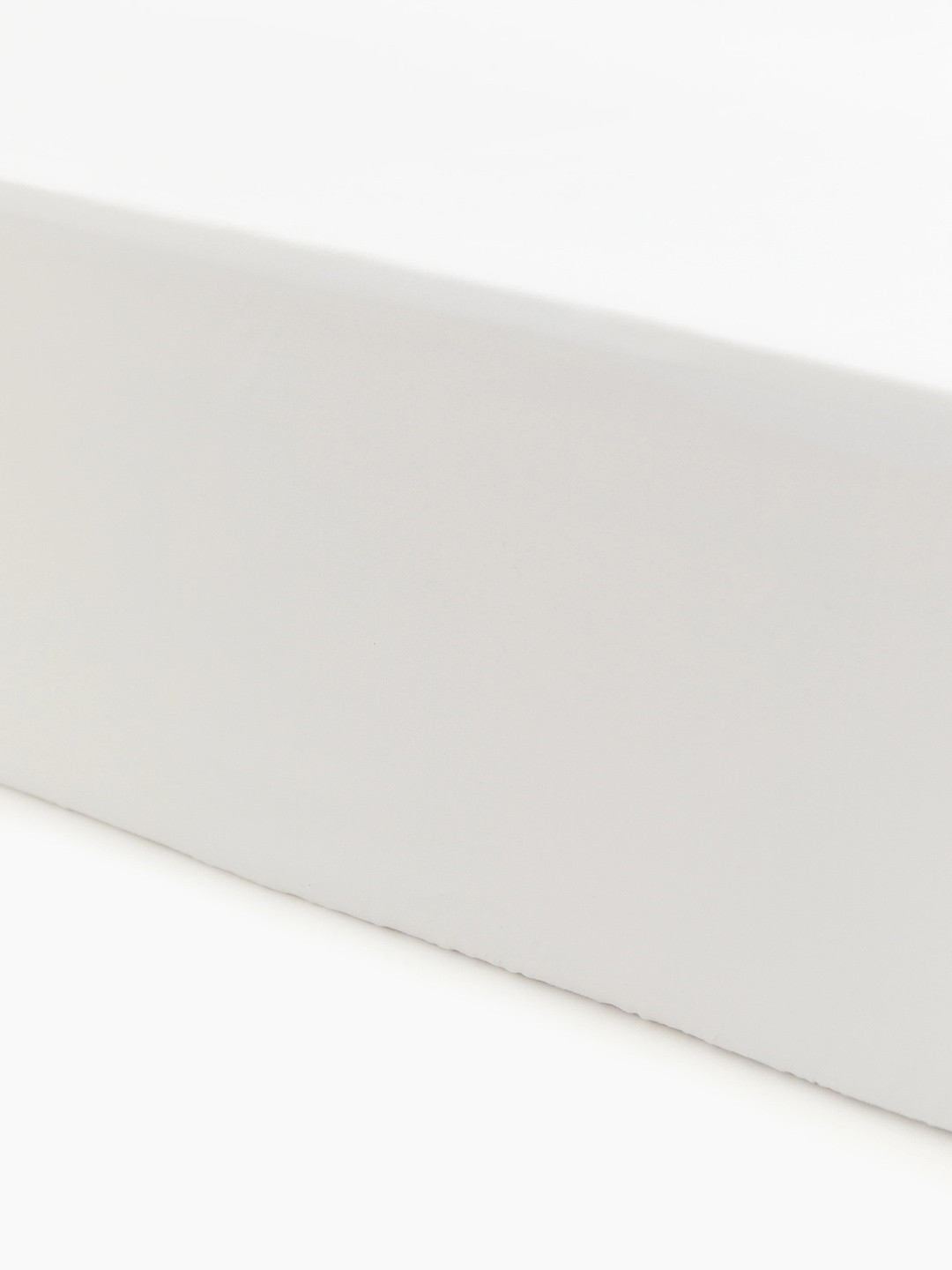 H&M White Solid Satin 300 TC Fitted Single Fine Bedsheet -90 x 200 cm