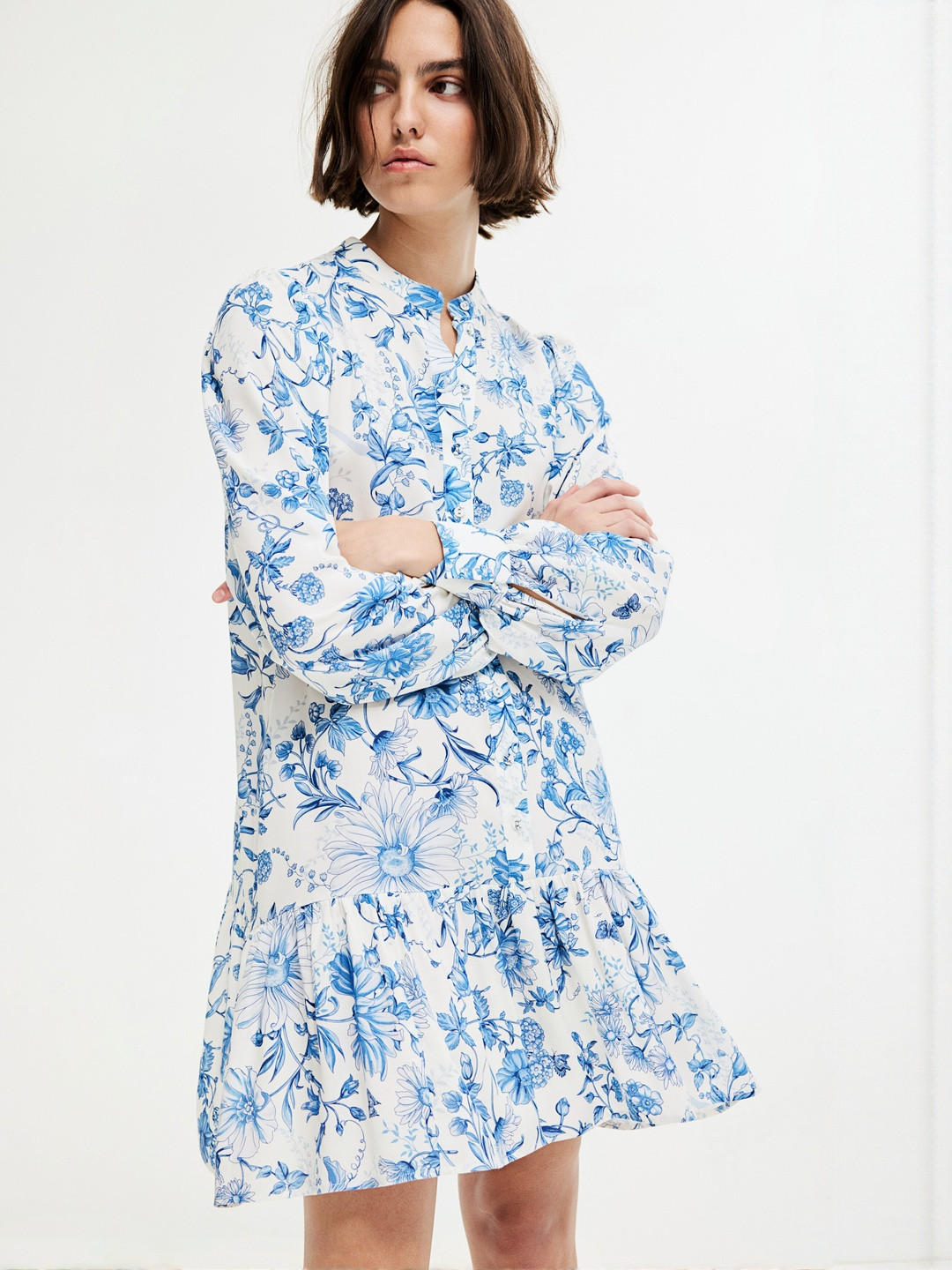 H&M Patterned Viscose Dress