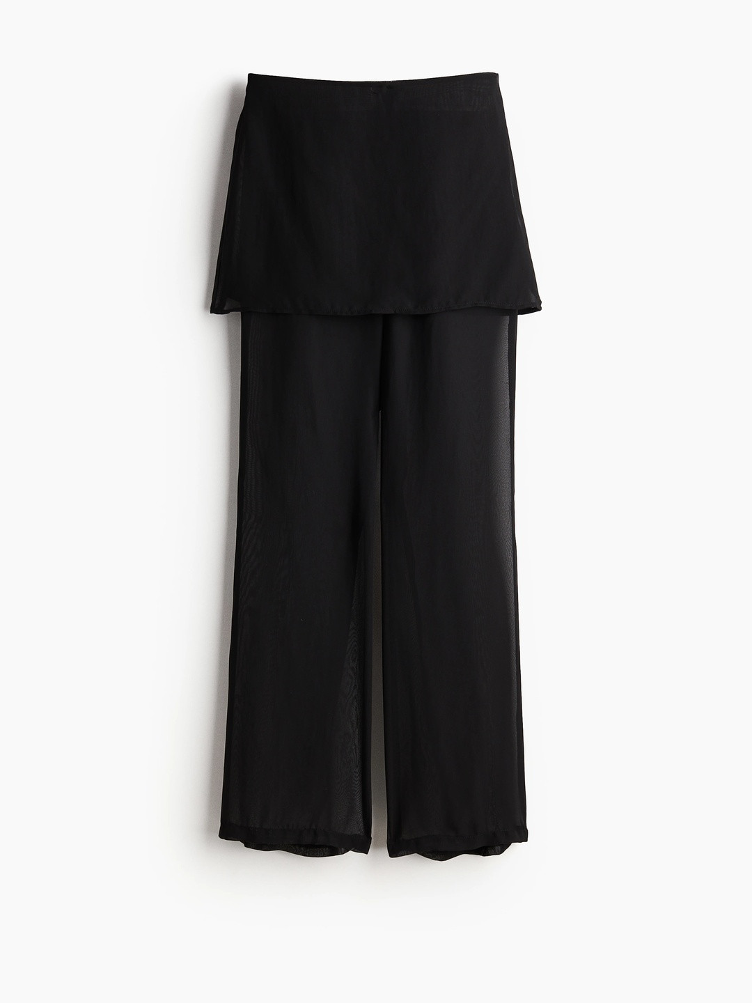 H&M Skirt-Layered Chiffon Trousers