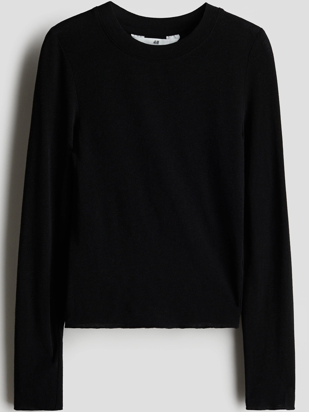 H&M Girls Long-Sleeved Cashmere-Blend Top