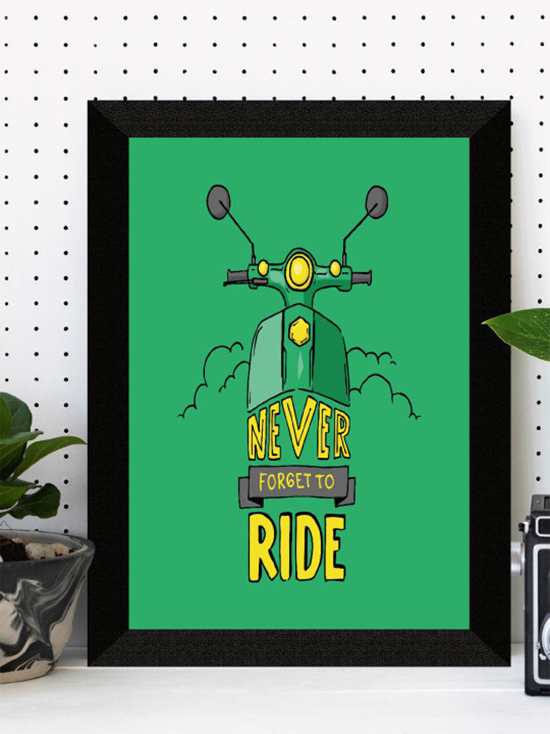 SAF Green Motivational Quotes UV Textured Framed Wall Art