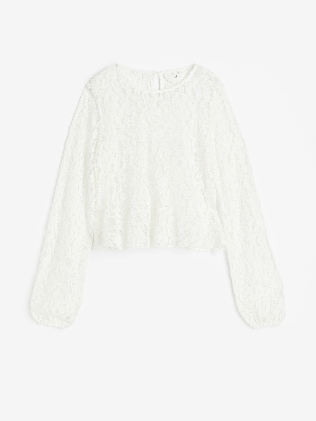 H&M Girls Lace Peplum Blouse