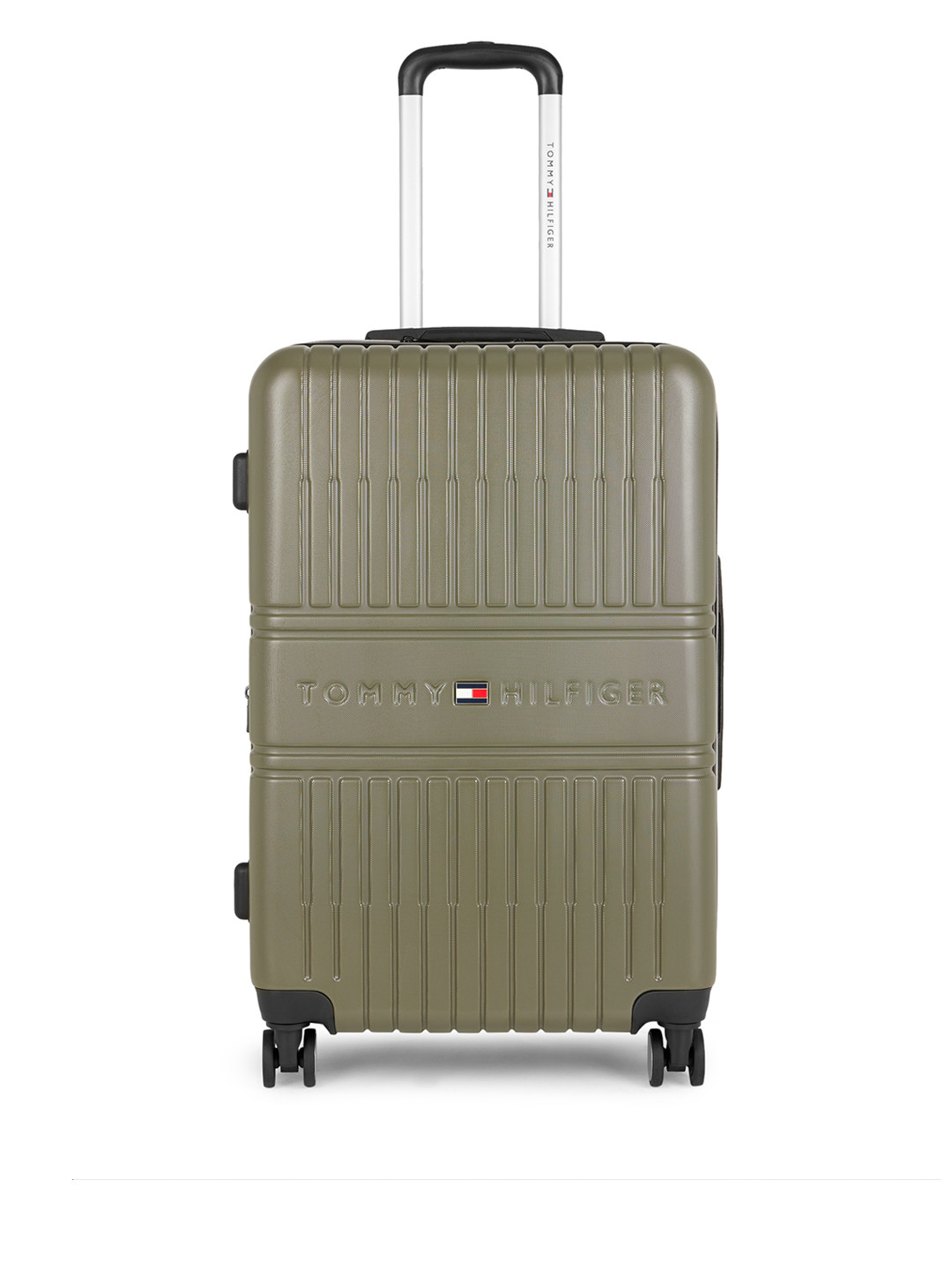 Tommy Hilfiger Stanford Textured Hard Medium Suitcase Trolley- 81.5L