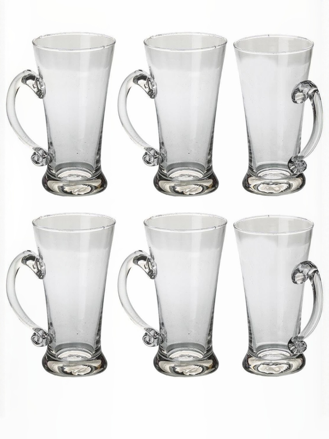 1ST TIME Transparent Set of 6 Dishwasher Safe Beer Glass 250ml