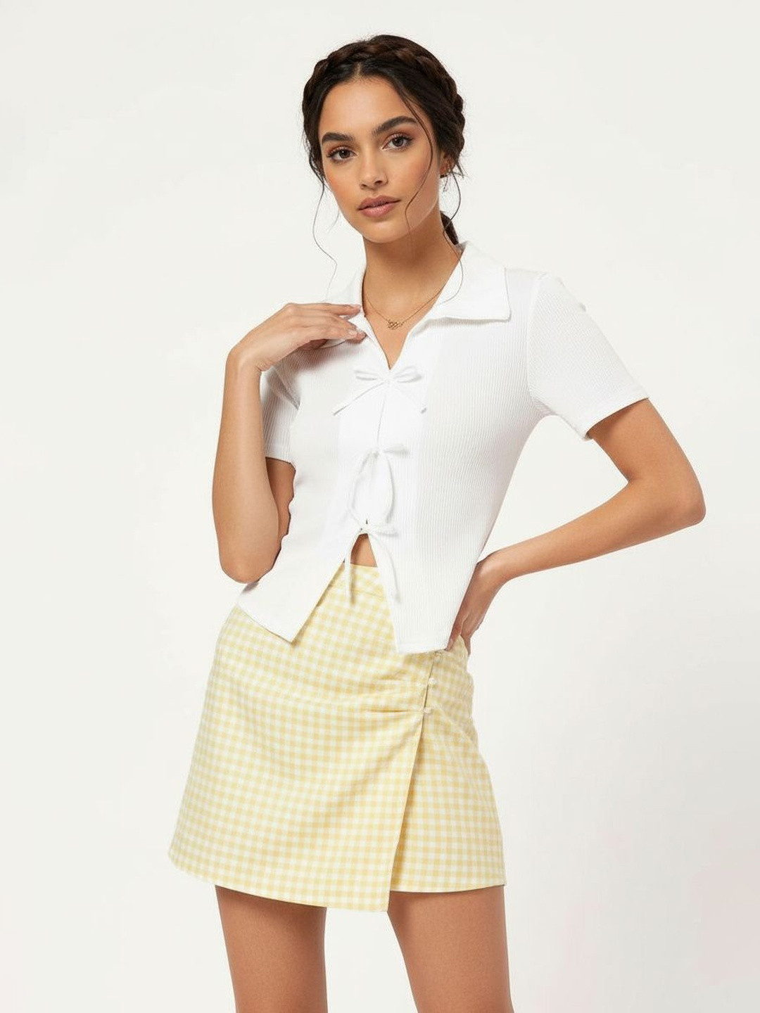 DressBerry Darling Details Bow-Detail Top