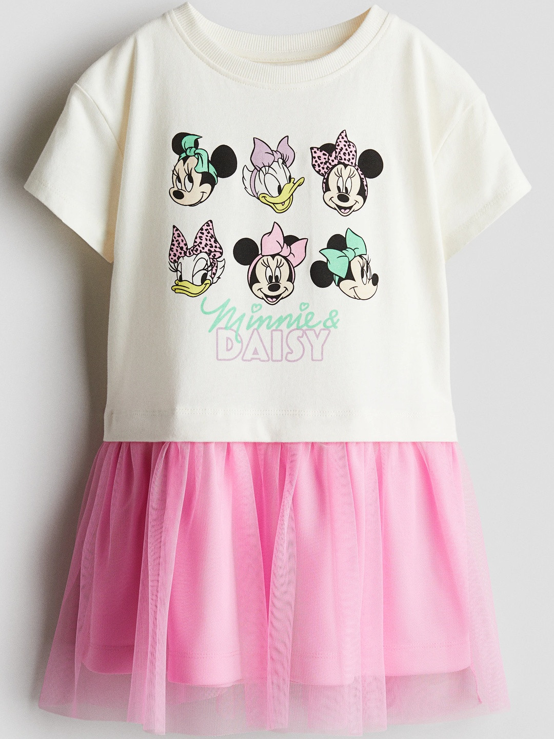 H&M Girls Print-Motif Tulle Dress