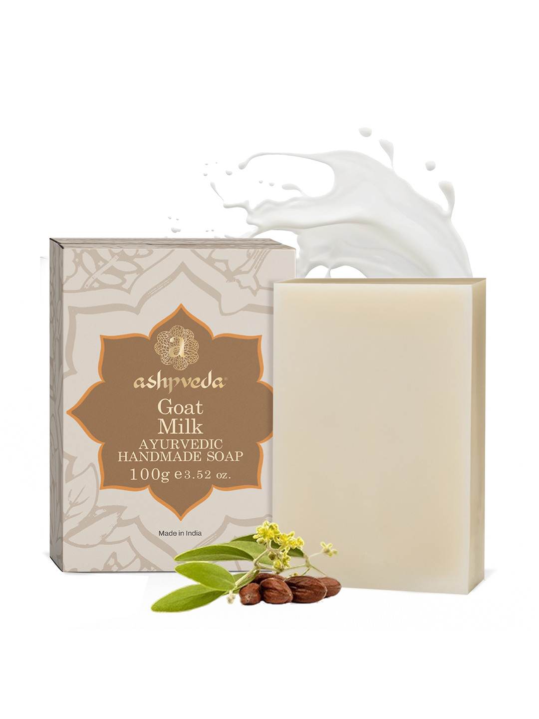 ASHPVEDA Goat Milk Soap With Jojoba Oil For Deep Hydration - 100 g