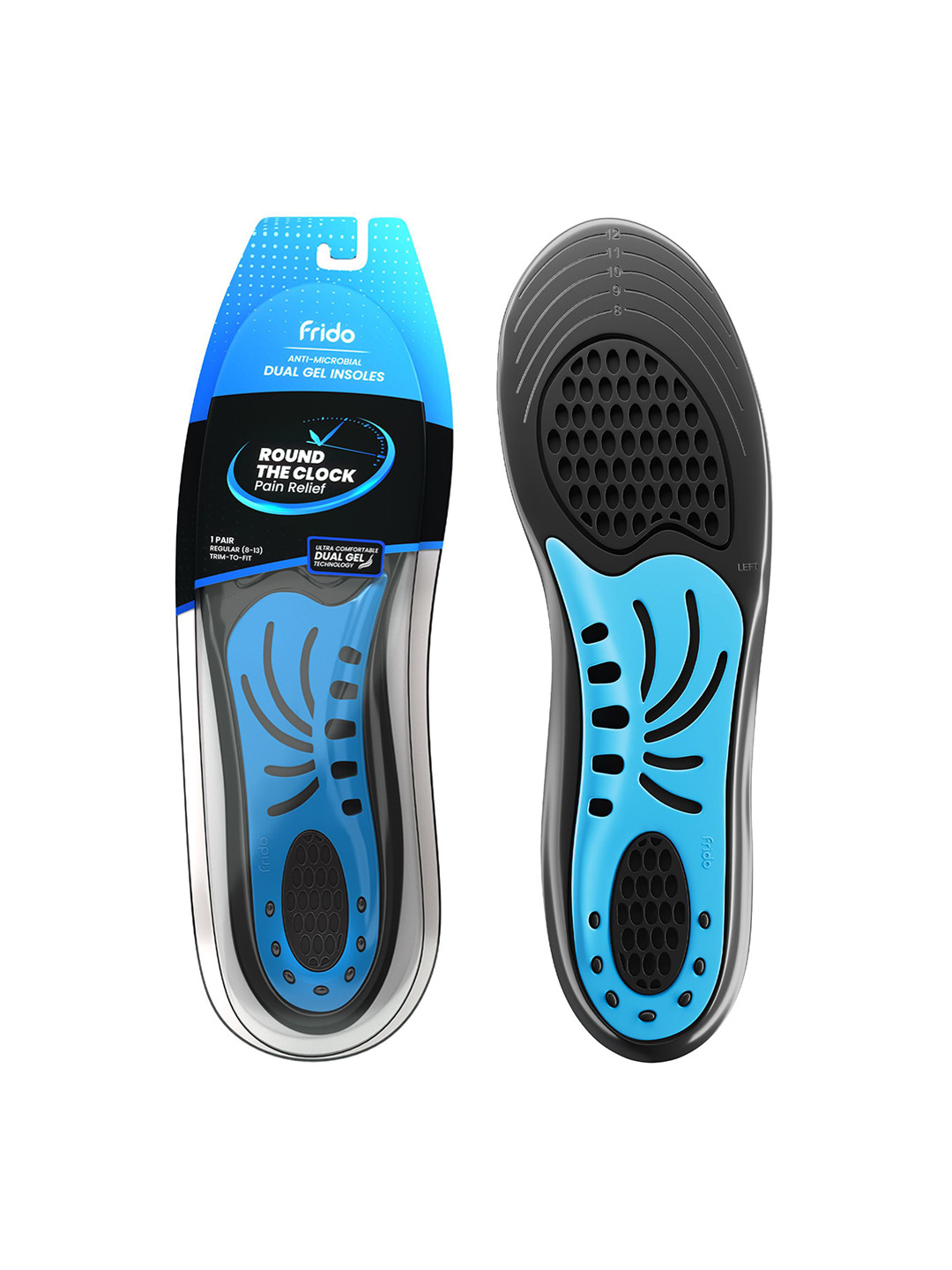 FRIDO Dual Gel Heavy Duty Trimmable Insoles