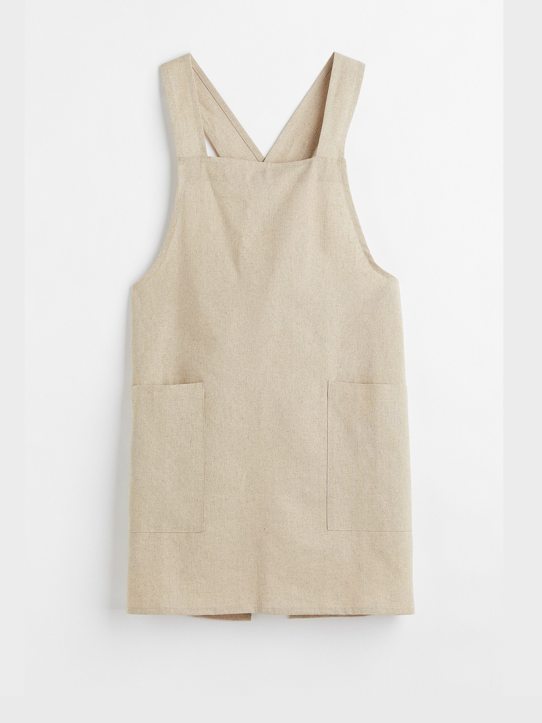 H&M Beige Linen-blend Apron