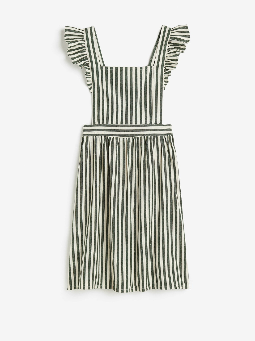 H&M Striped Linen-Blend Apron