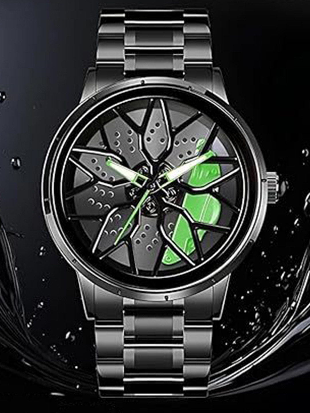 SWADESI STUFF Men Round Dial Analogue Watch ROTATE 005 GREEN 18