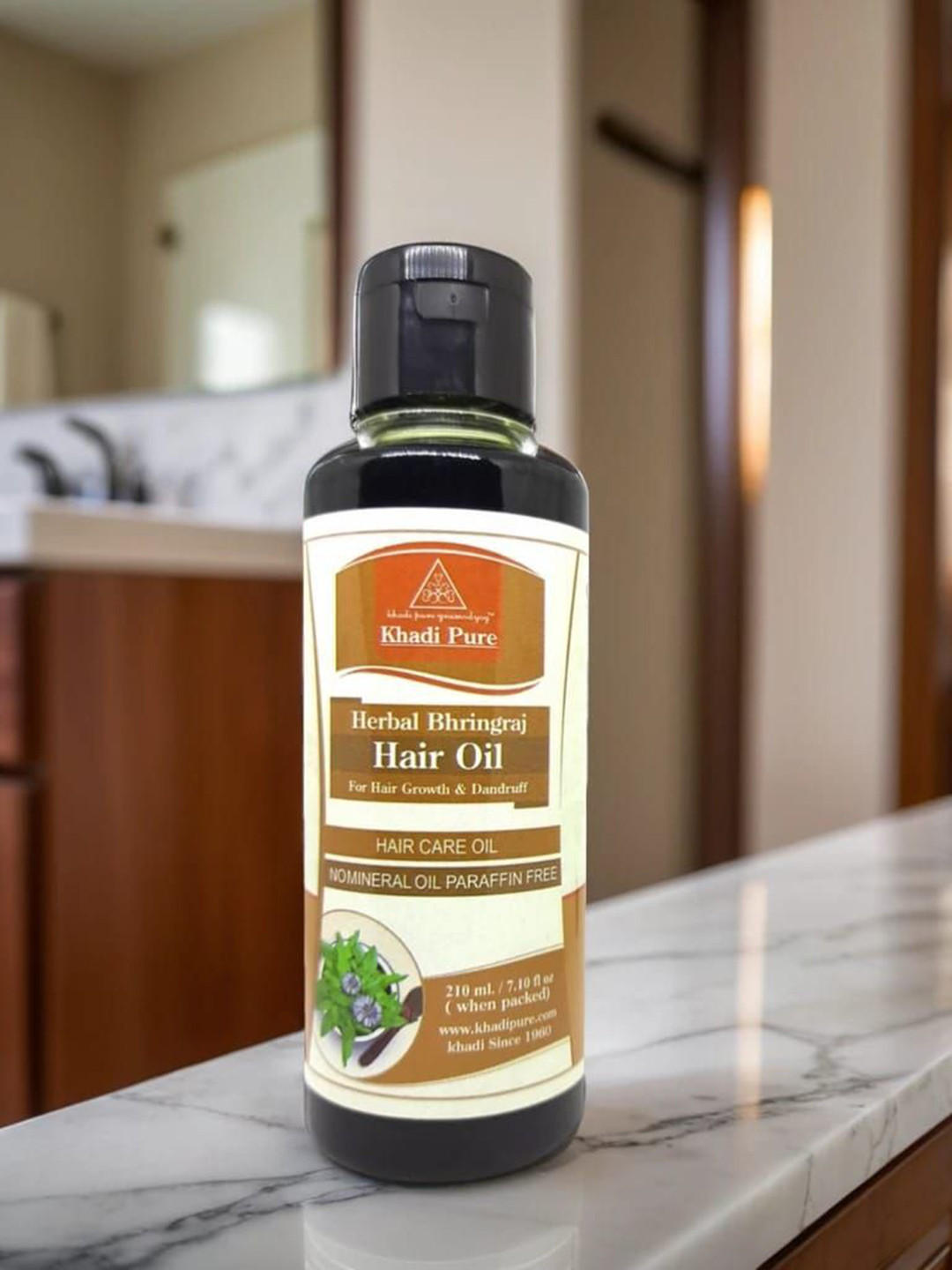 Khadi Pure Herbal Bhringraj Hair Oil- 210 ml