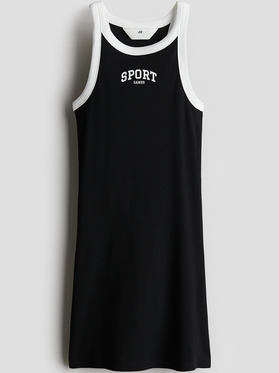 H&M Girls Ribbed Cotton Dress