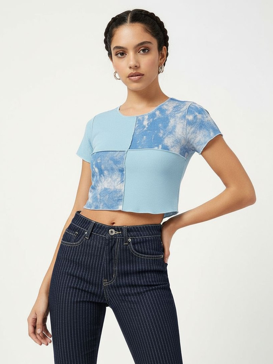 DressBerry Color Splash Crop Top
