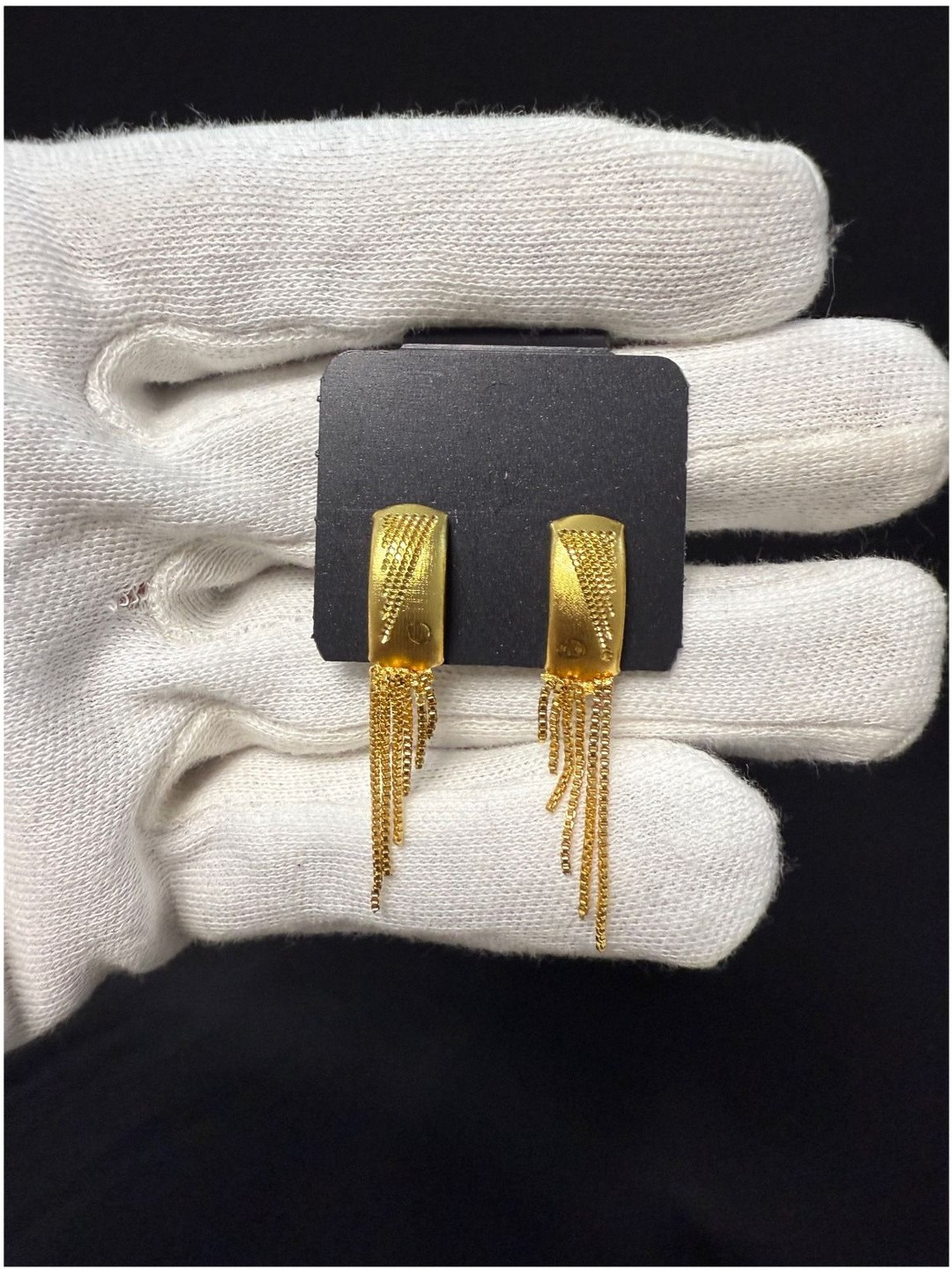 Anshenterpris Gold-Plated Classic Drop Earrings