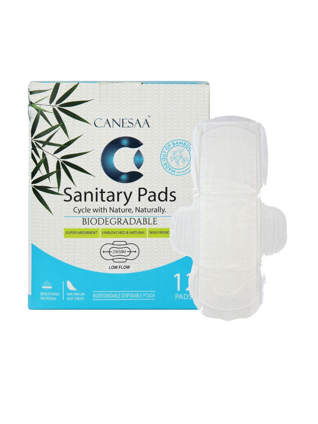 CANESAA Ultra Thin & Breathable Sanitary Pads - XL - 12 Pads