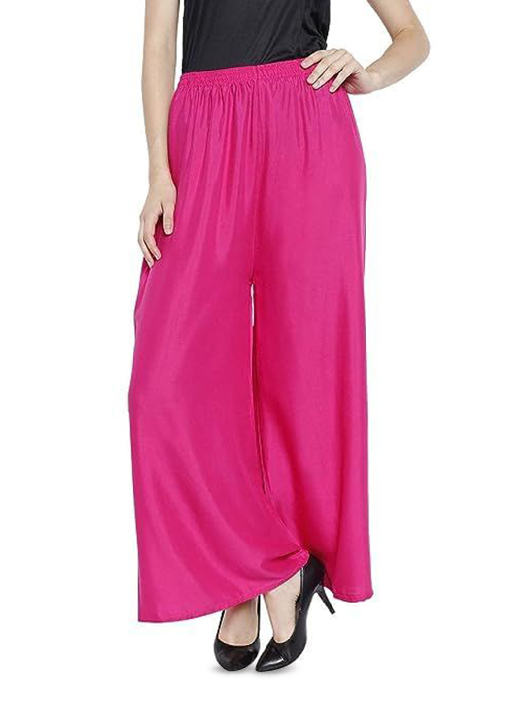 Thrifty Thread Women Flared Knitted Palazzos