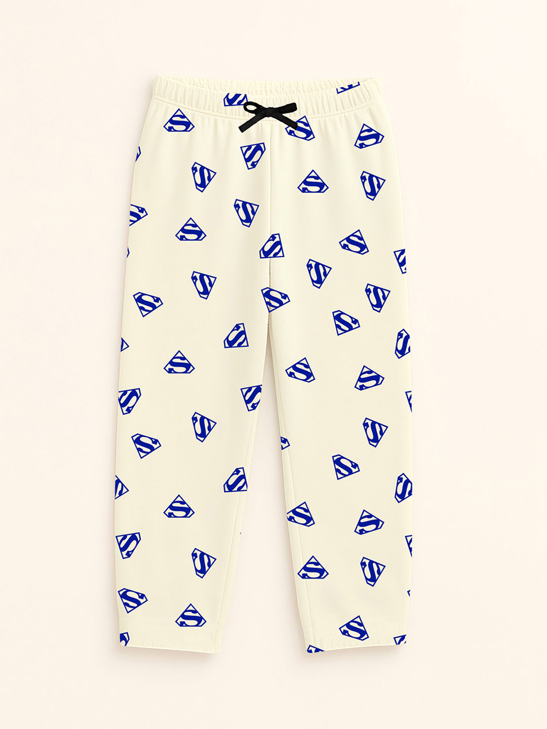 DIAZ Kids Printed Cotton Mid-Rise Lounge Pants