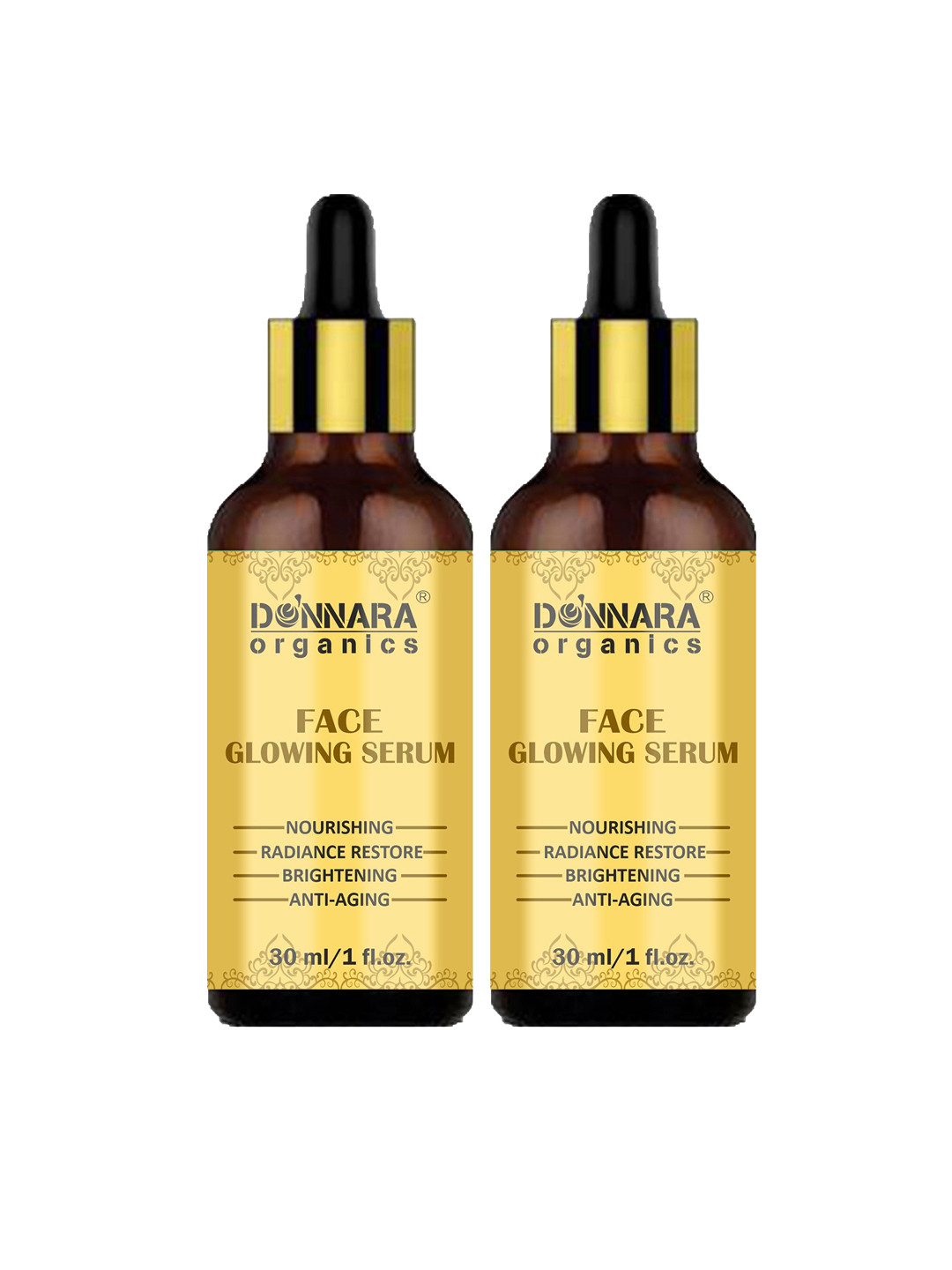 Donnara Organics Set Of 2 Radiance Boost Face Glowing Serum - 30 ml Each