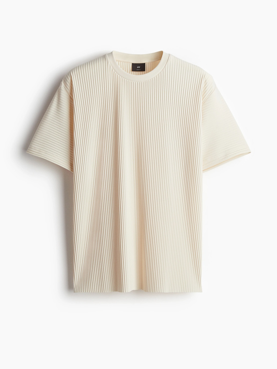 H&M Men Loose Fit Pleated T-shirt