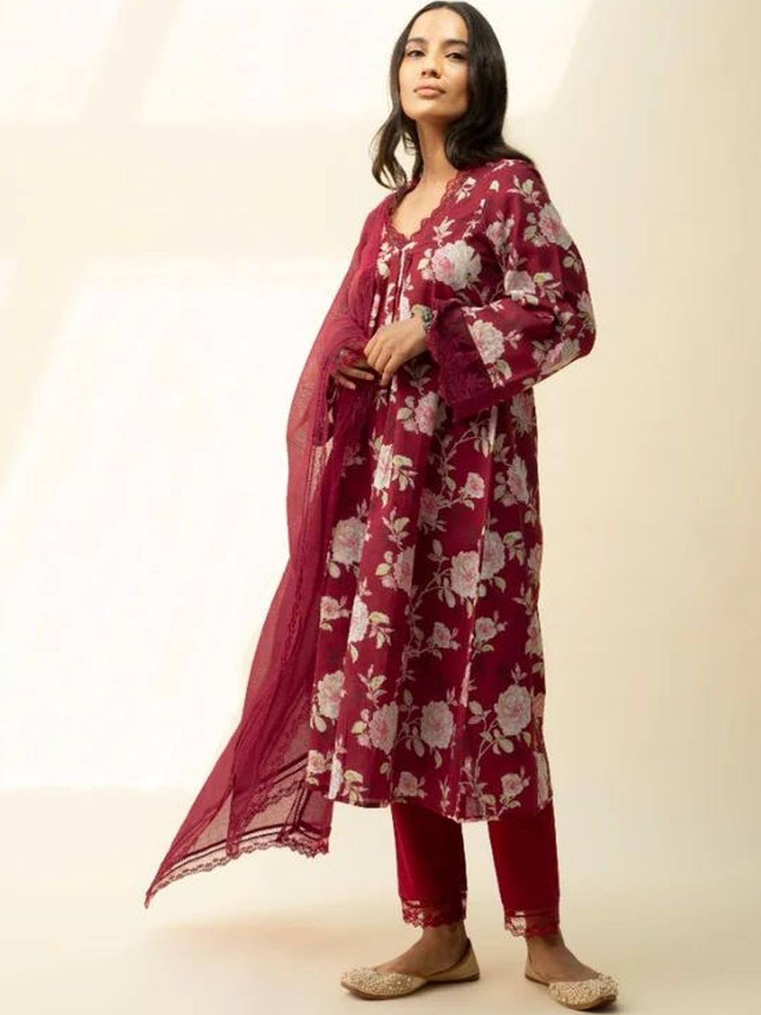 ROZE Faria Women Solid Cotton Dupatta