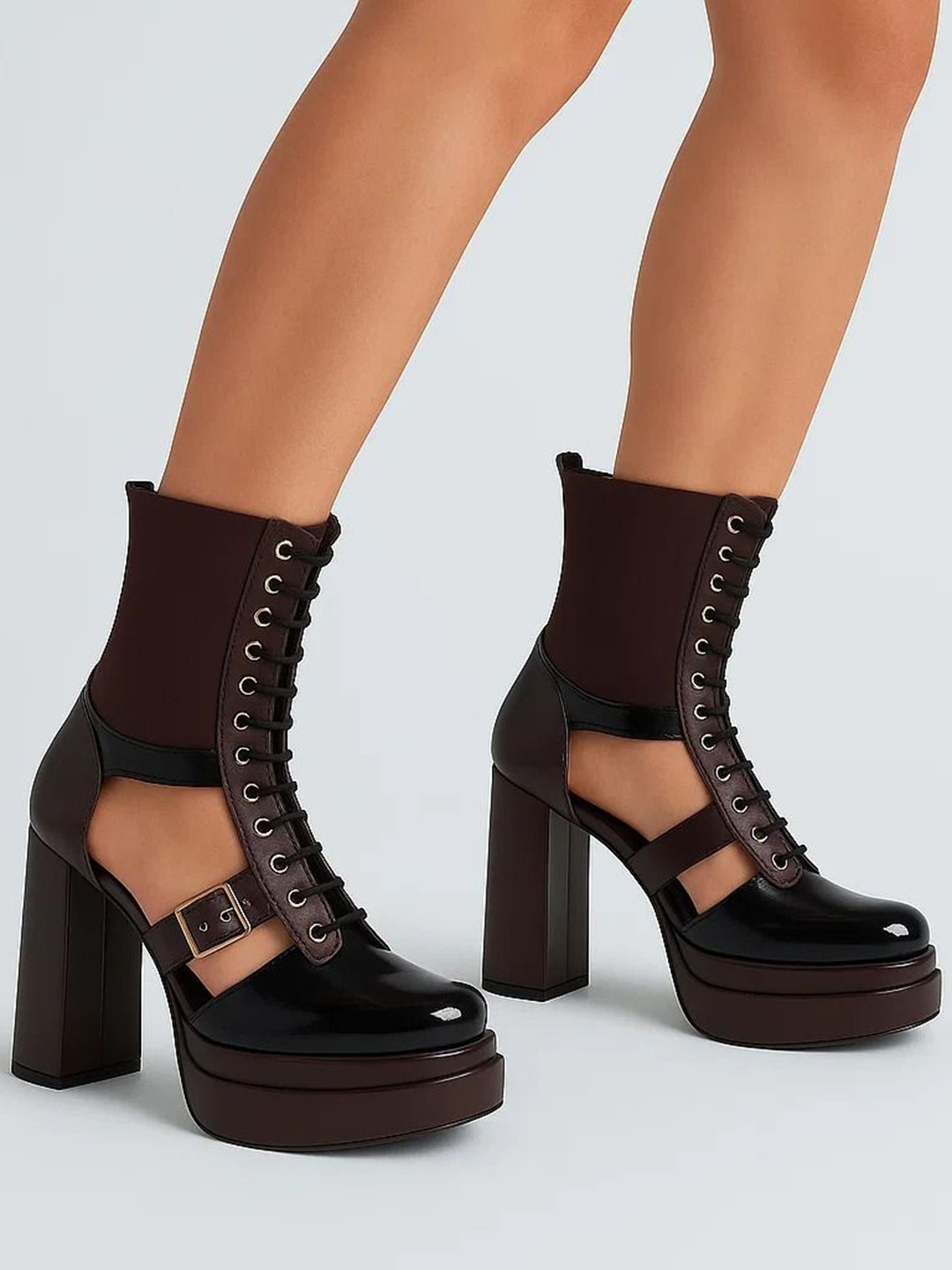 Sole House Women Block Heel Chunky Boots