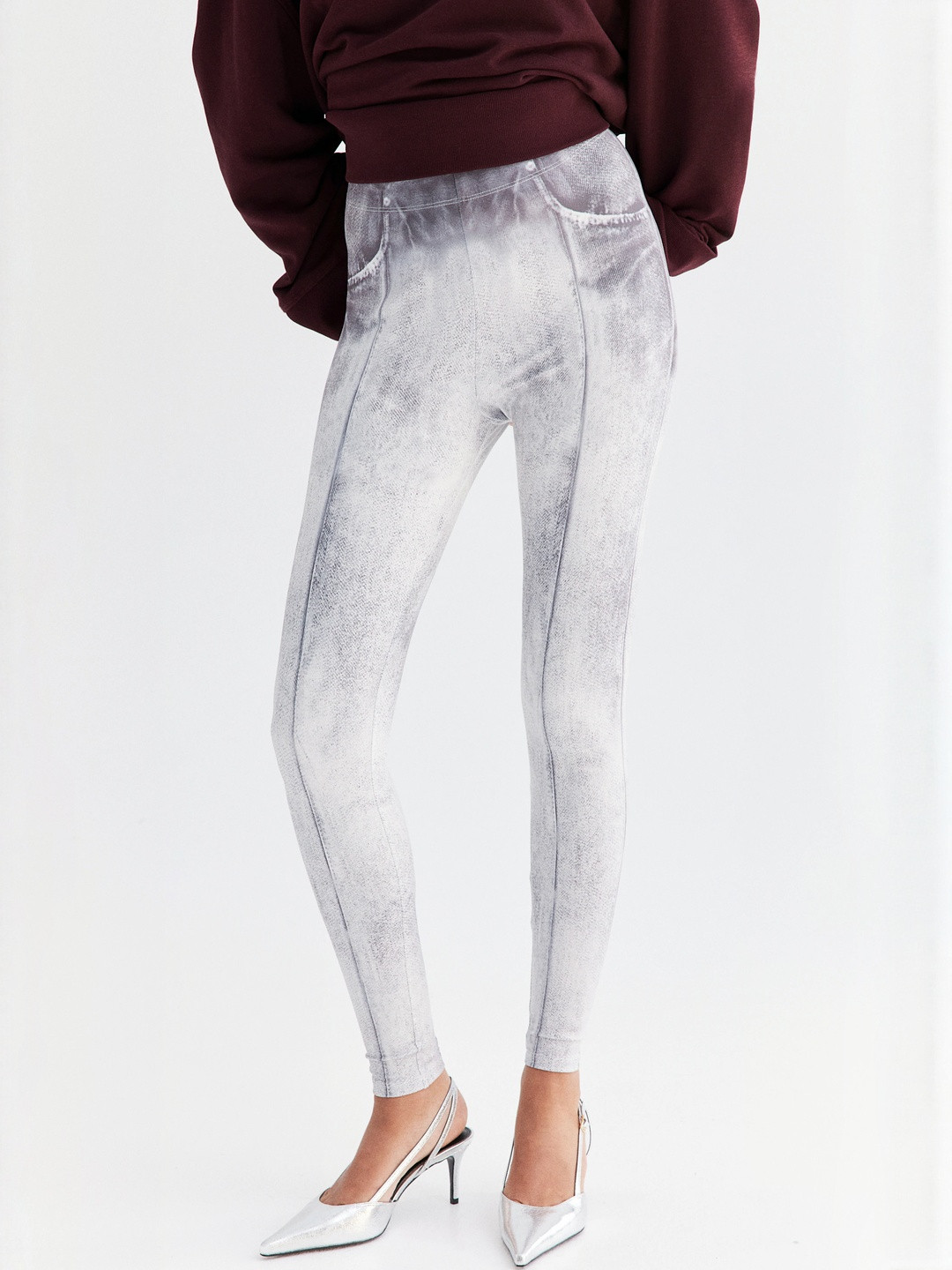 H&M Denim-Look Leggings