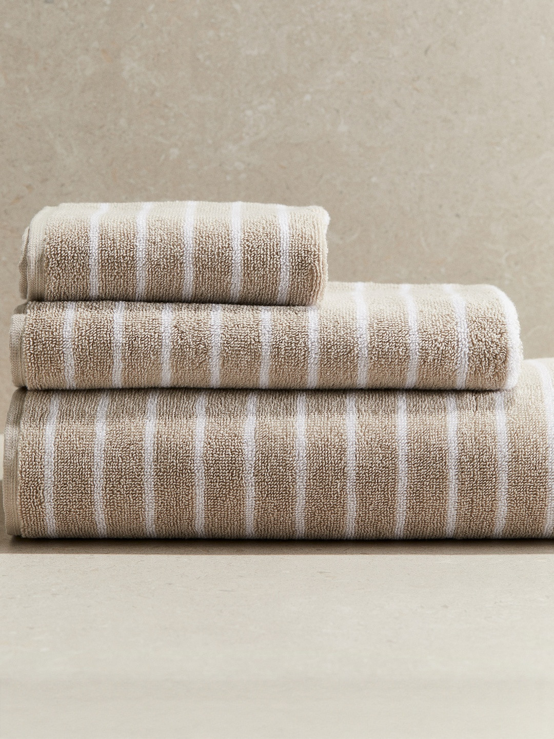 H&M Striped Hand Towel