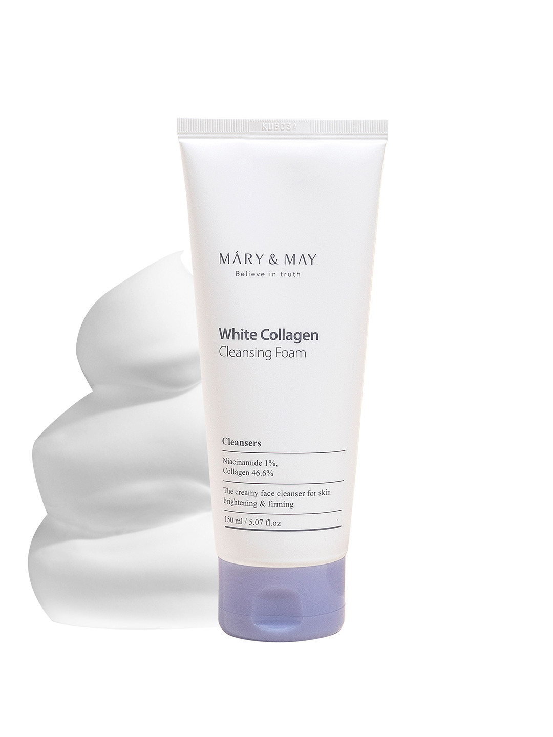 MARY & MAY White Collagen Cleansing Foam with Vitamin C & B - 150 ml