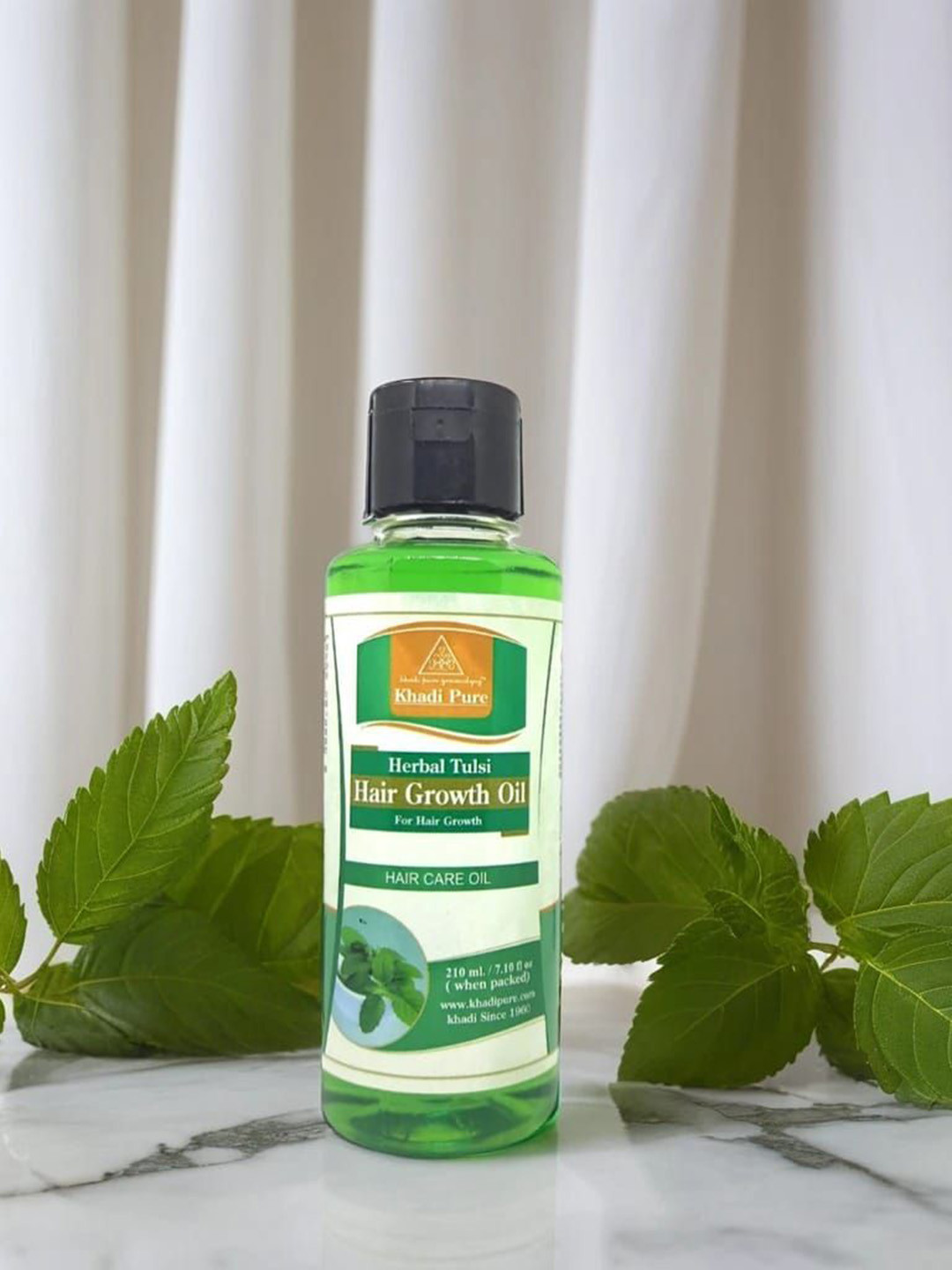Khadi Pure Set Of 2 Herbal Tulsi Hair Growth Oil - 210 ml Each