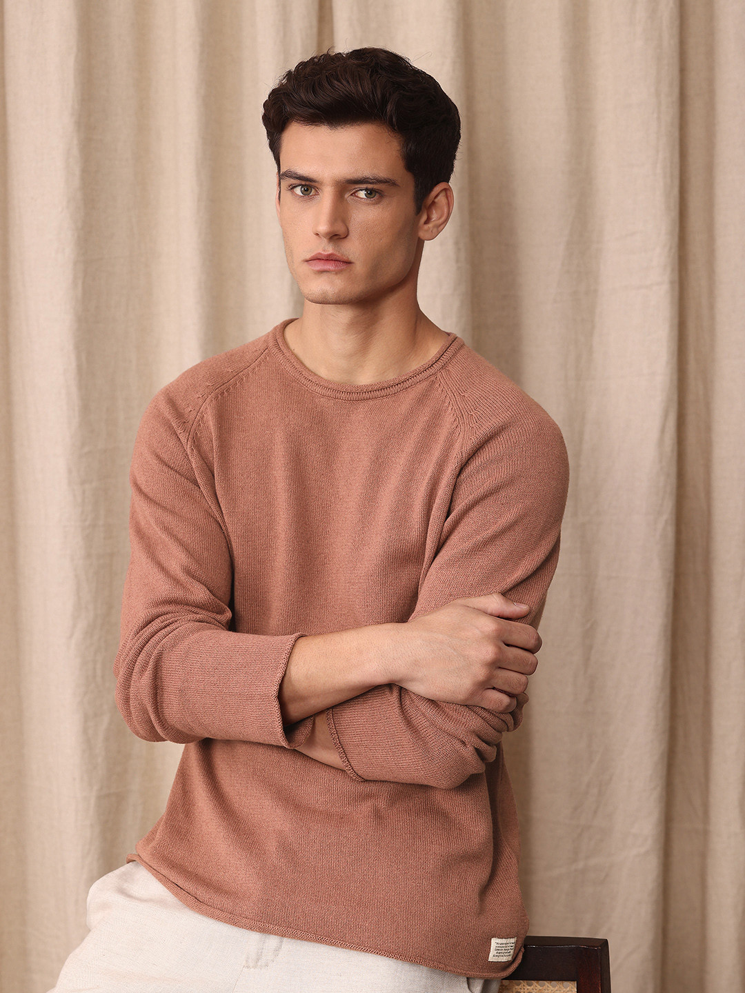 Mr Bowerbird Cotton Linen Liberal Fit Pullover Sweaters