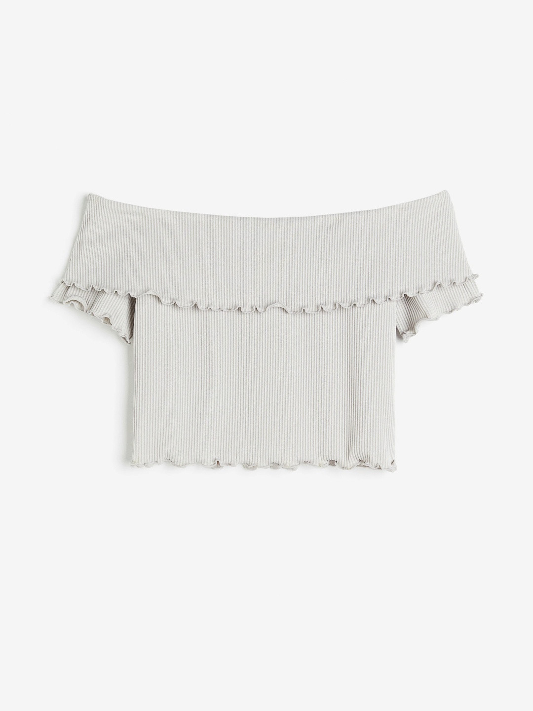 H&M Ribbed Off-The-Shoulder Top
