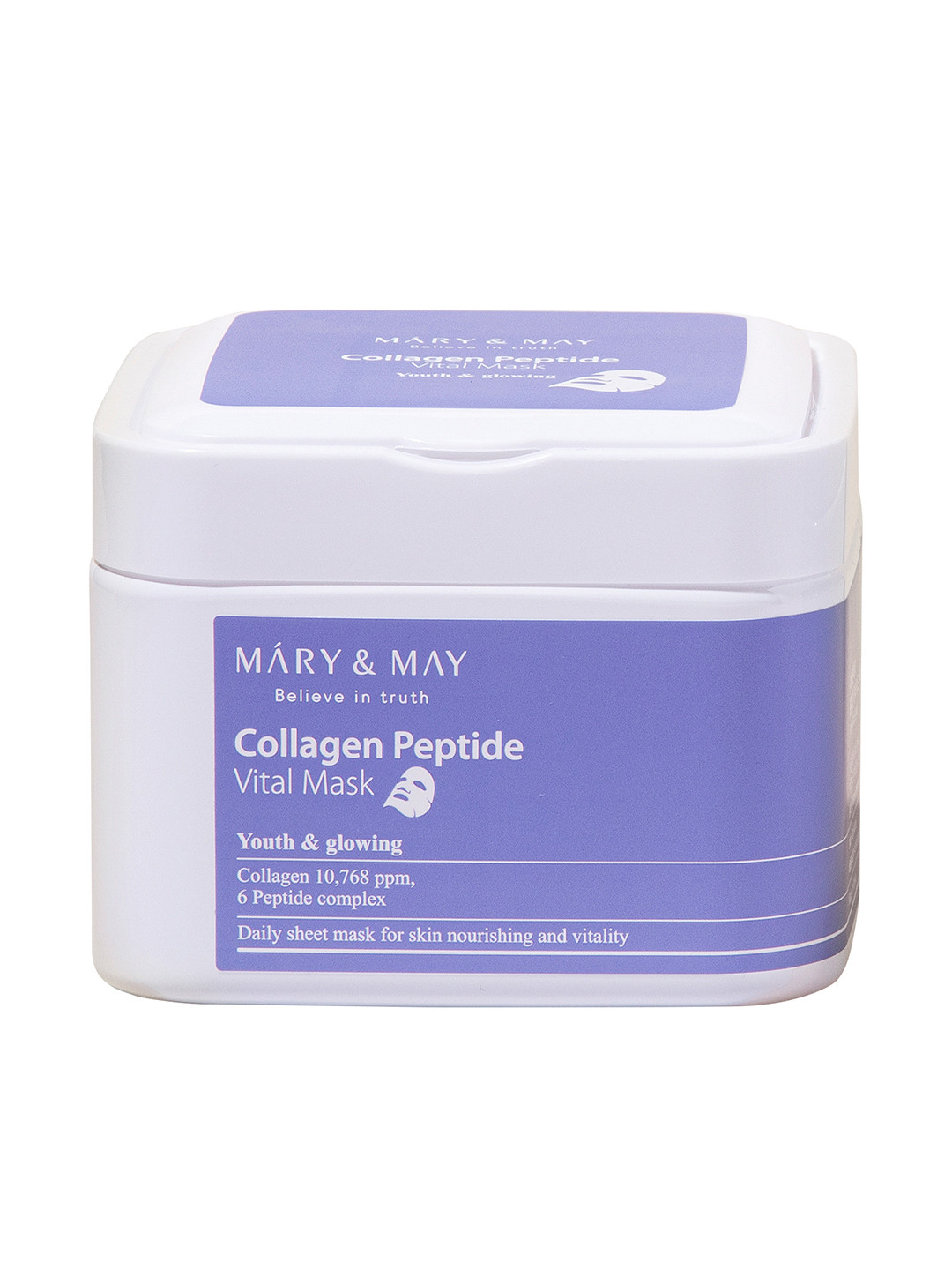 MARY & MAY Collagen Peptide Vital Mask 400g - 30 Sheets