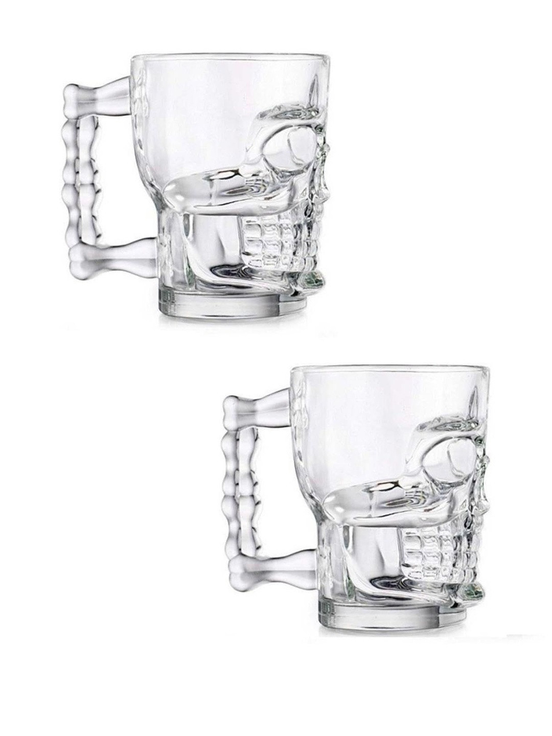 1ST TIME Transparent 2 Pieces Dishwasher Safe Beer Glasses 500ml Each